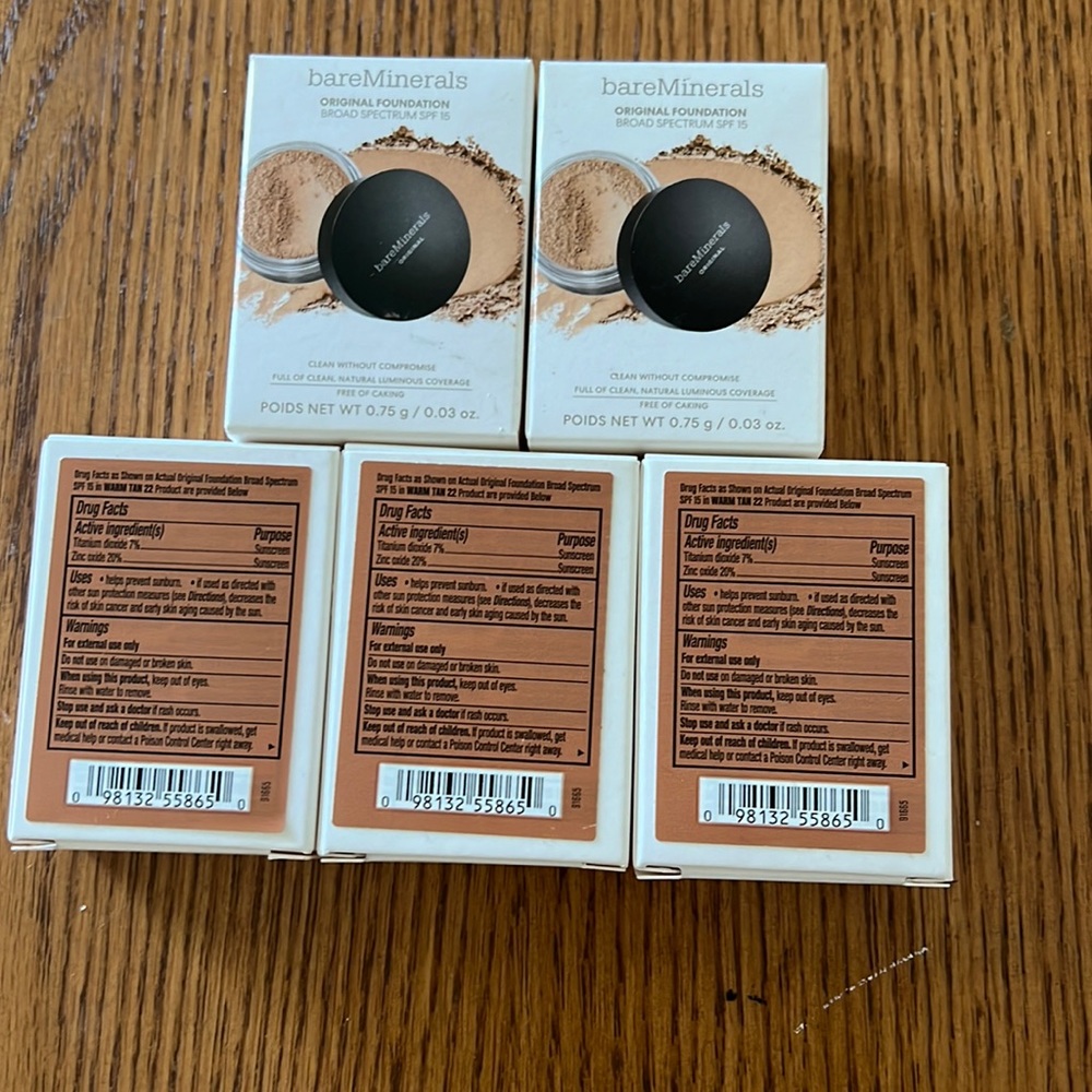 Bare mineral 5 for $15